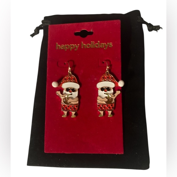 Jewelry - Santa Claus Holiday Earrings